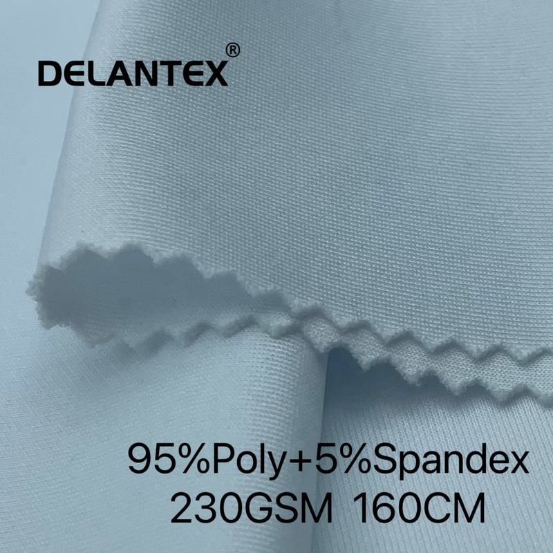 95% Polyester 5% Spandex Elastic Scuba Fabric 100% Printed Polyester for Girls' Sportswear Healthy Outdoor Use Free Sample