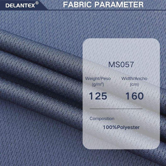 Delantex 100% Polyester Navy Bird Eye Jersey Mesh Fabric for Football Jersey Free Sample