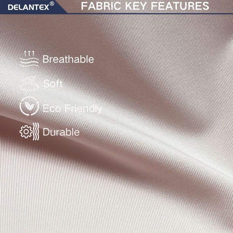 Delantex Premium Spandex Knit for Yoga Pants 220gsm 168cm 82Poly 18Span Soft Handfeeling Durable Colorfast Free Sample