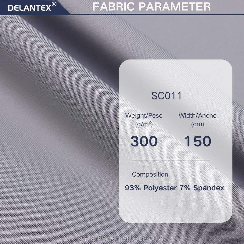Factory Custom Fabric 93% Polyester 7% Spandex scuba Fabric for Sportswear