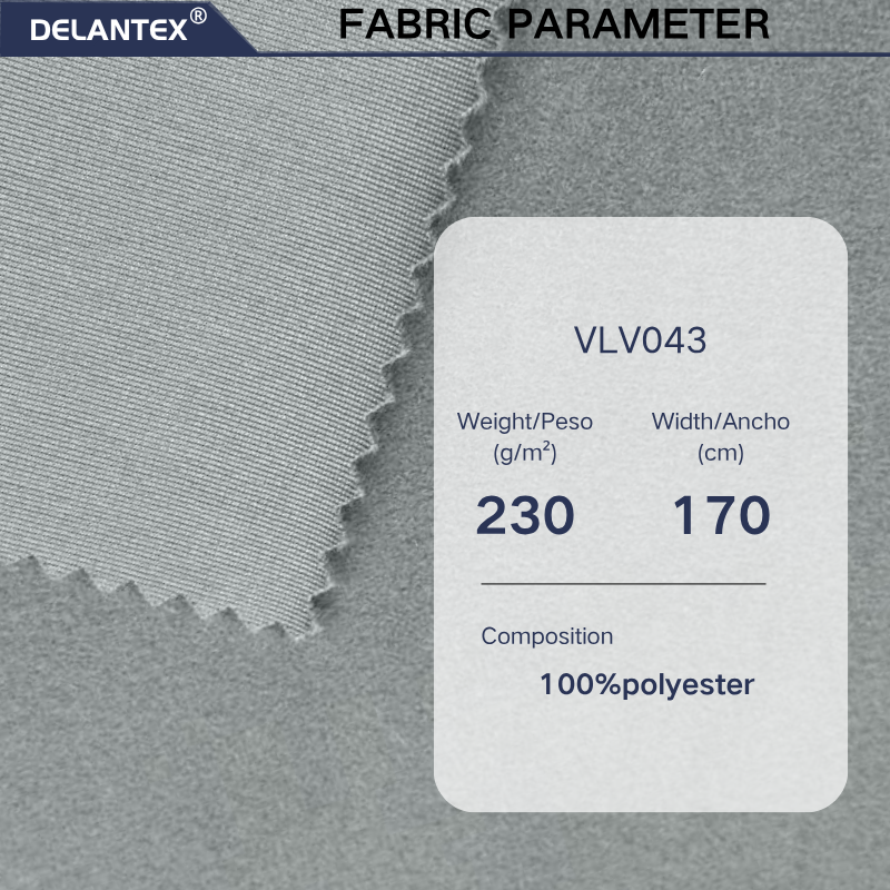 Delantex Fleece Fabric Flannel Sweatshirt Roll Fleece Fabrics for Clothing 170cm 230gsm Door Width and Weight