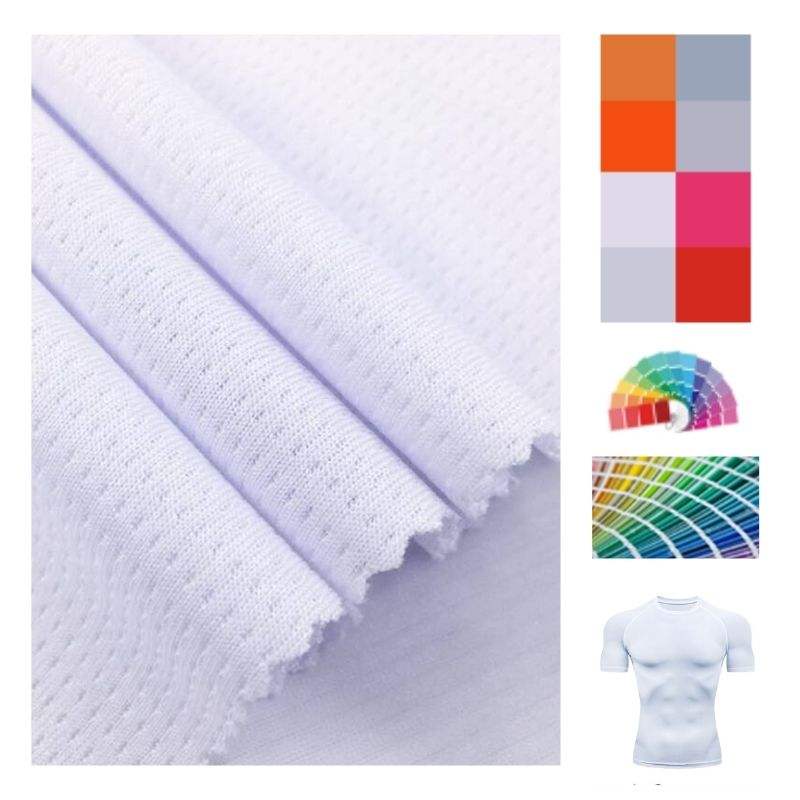 Delantex Wicking Polyester Mesh Fabric for Sublimation Printing Sports Fabric to Sublimate Sportswear and Soccer Jersey Fabric