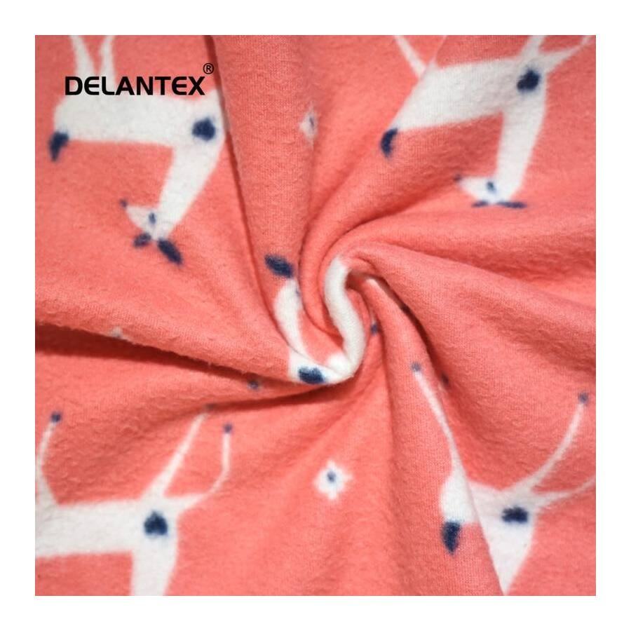 Delantex New Composistion Design Good Price Cartoon Design Custom Soft Micro Printed Polar Fleece Fabric