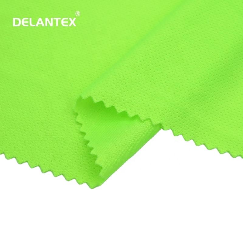 Delantex 100 Polyester Bird Eye Knitting Dot Mesh Fabric for Sports Wear Dry Fit Sportswear Fabric Free Sample