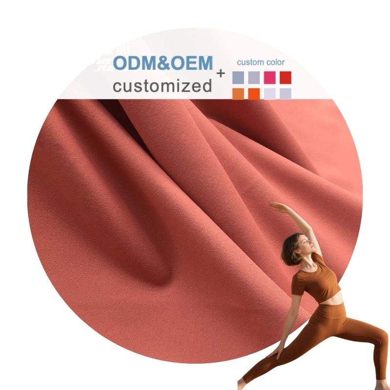 Delantex Breathable 82%Polyester 18%Spandex Fabric High-density Needle for Yoga Leggings Sportswear 220GSM