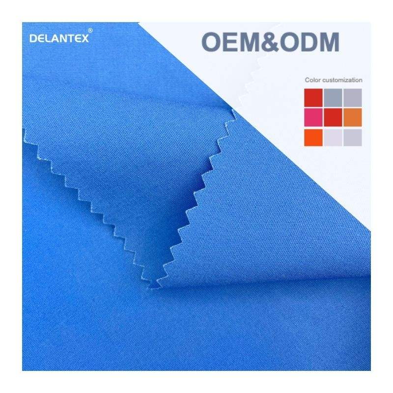 Delantex 30x30/110x60 Plain Knitted Poly Cotton Work Wear Uniform Fabric With Customized Color Free Sample