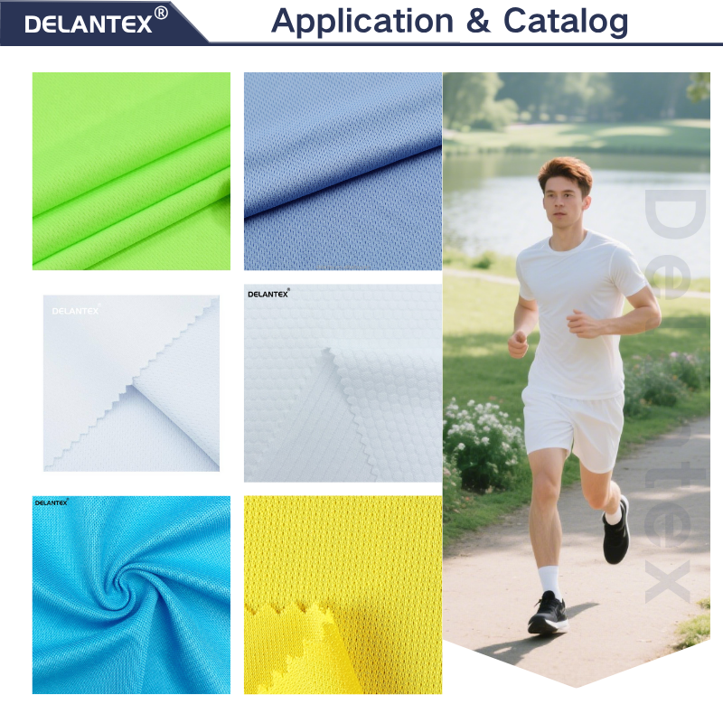 Delantex 100% Polyester Fast Drying Sports Fabric Is a Supplier of Moisture Absorbing and Sweat Wicking Hot Selling Products