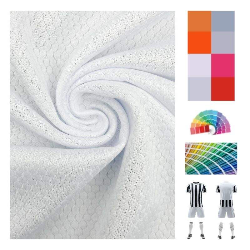 Delantex Anti Yellow Polyester Fabric for Football Jersey Sublimation Textile Free Sample