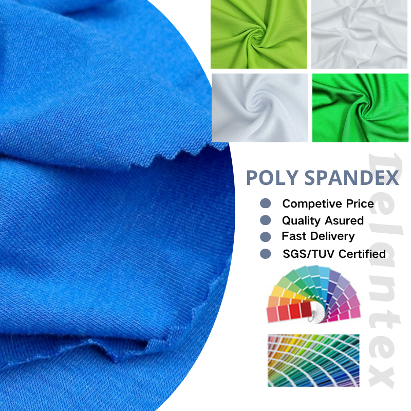 Delantex Spandex Stretch Fabric for Sports Way Jersey Undershirt Cloth Custom Moisture Wicking Fabric
