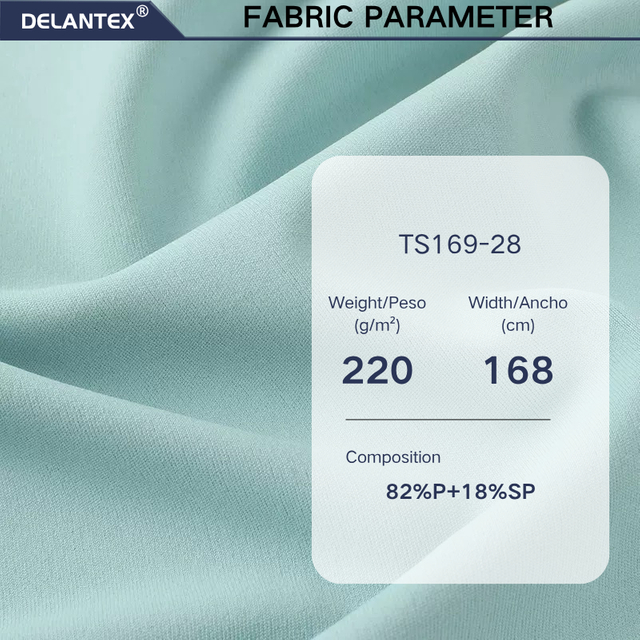 Delantex Dry Fit Wicking Knitting Swim Yoga Activewear Fabric Wholesale Hot Sales Plain Dyedfactory Direct Sales