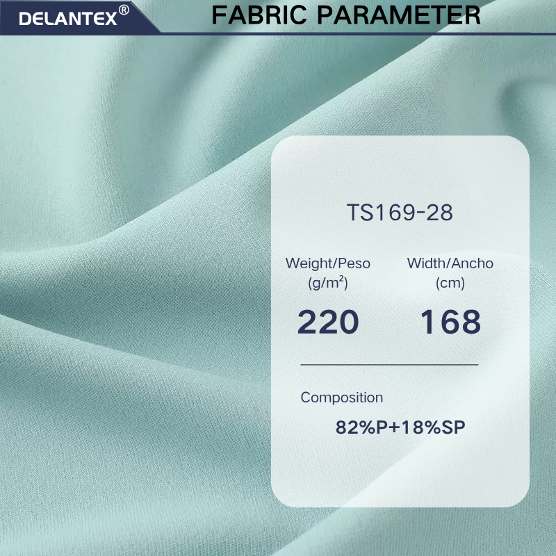 Delantex Dry Fit Wicking Knitting Swim Yoga Activewear Fabric Wholesale Hot Sales Plain Dyedfactory Direct Sales