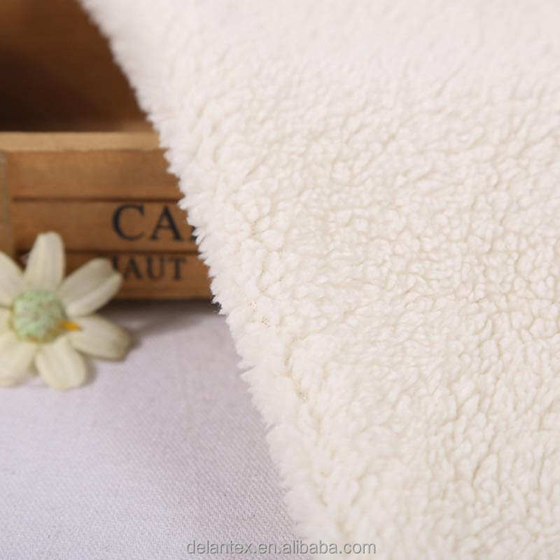 Delantex Cheap Soft Hoodi Fabric Brushed Blanket Artificial Fur Fabric Plush Fleece Coat Brush Sherpa Fleece Fabric Free Sample