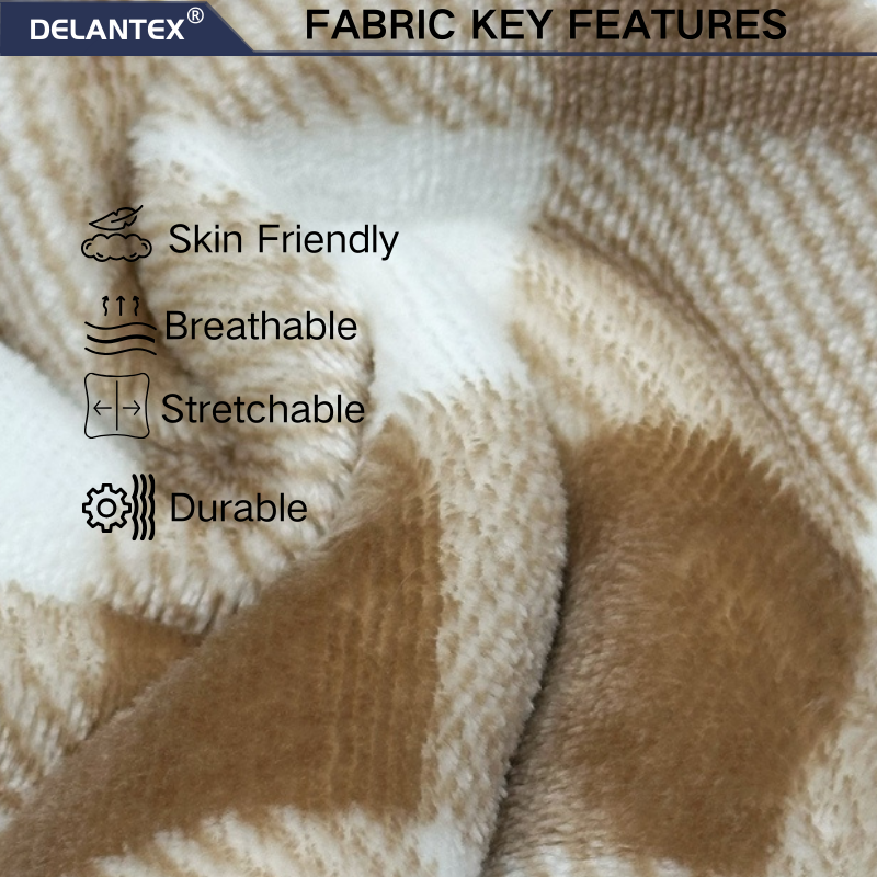 Delantex a Very Soft Blanket Fabric That Is Very Popular. Double Sided Fabric, 100% Polyester, Anti Pilling Fabric