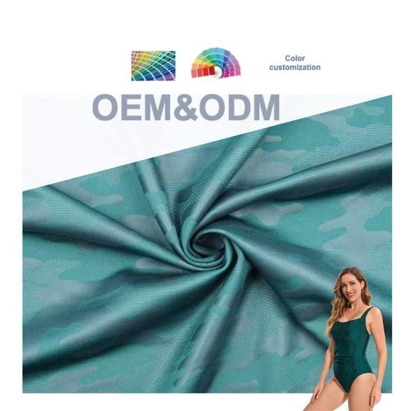 Delantex 4-Way Stretch Breathable Blend Spandex Recycled Polyester Fabric Dry Fit for Girls' Swimwear Yoga Interlock Sportswear