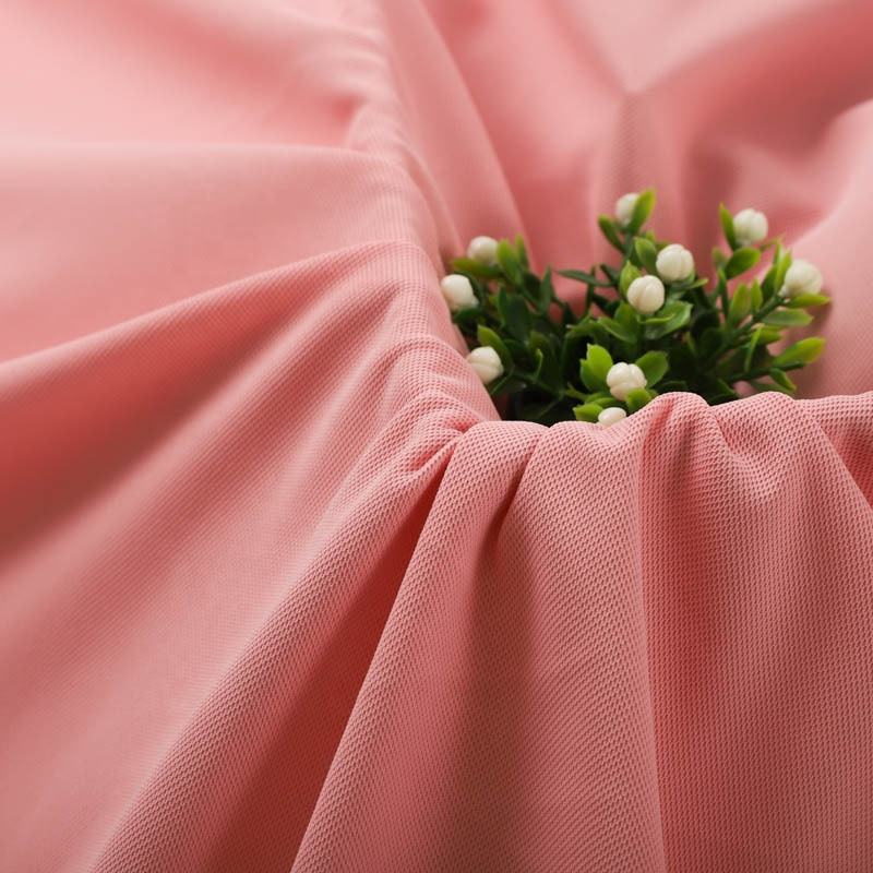 Polyester Single Pique Knitted Fabric for Polo Durable Top Quality Polyester Fabric Free Samples