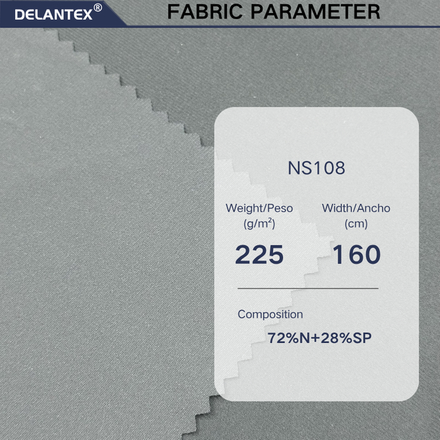Delantex Chinese Manufacturer of Nylon Spandex Fabric, Specializing in Black 160cm and 255gsm Door Width and Weight