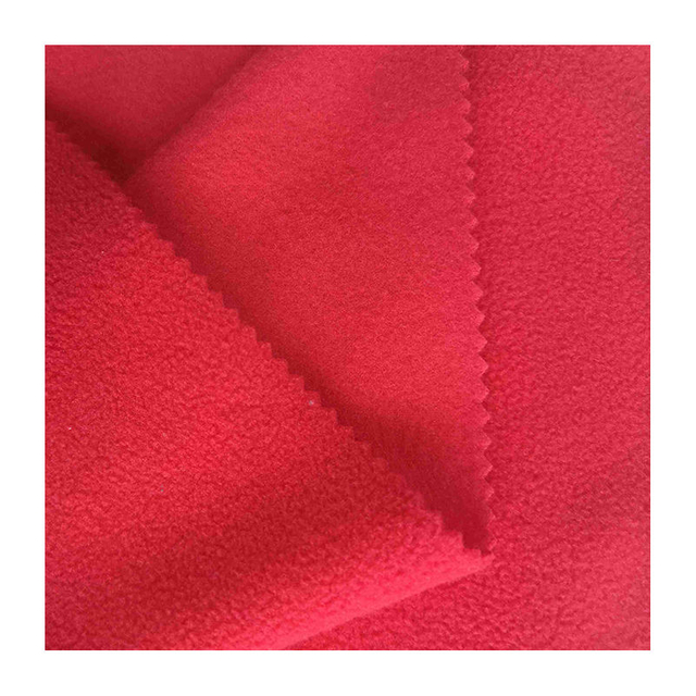 Delantex Top Quality 100%Polyester Polar Fleece Fabric Two Side Brushed Single Side Anti-Pilling Polar Fleece Fabric Free Sample