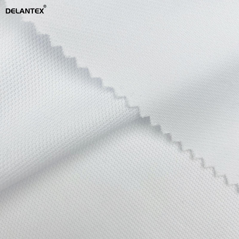 Delantex 100% Polyester 2-Way-Stretch Breathable Bird Eye Mesh Fabric for Football Garment Diapers and Outdoor Use