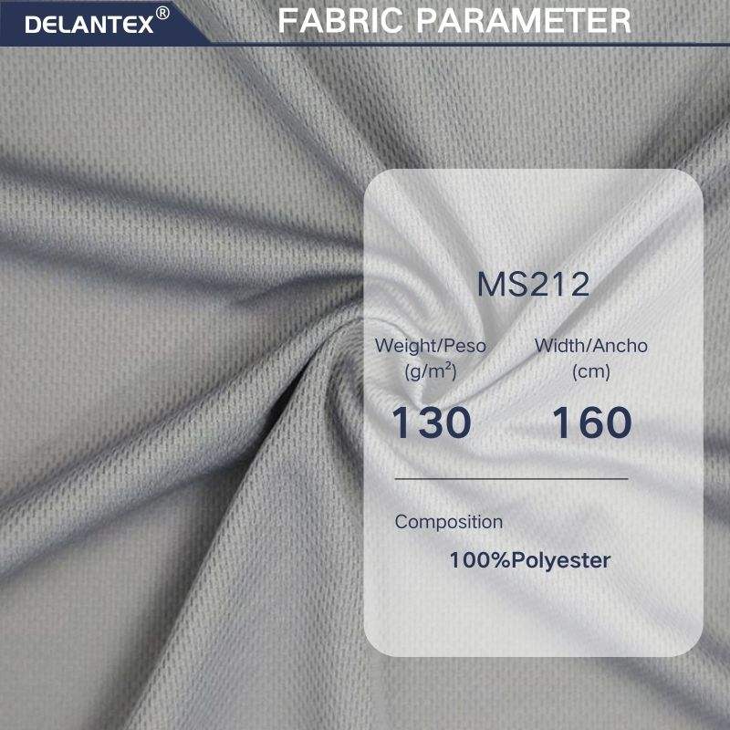 Delantex High Quality 100% Polyester Bird Eyes Sportswear Fabric for Girls for Outdoor Use