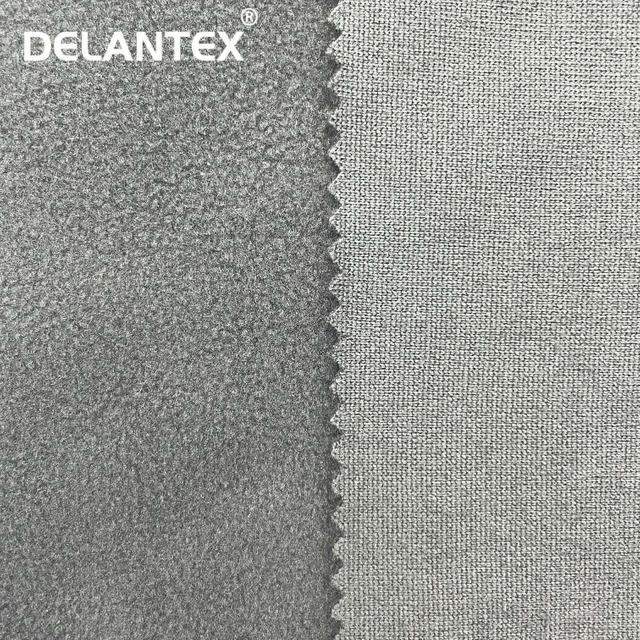 Delantex 150D/144F Brushed Single Side One Sided Polar Custom Fleece Hoodies Fabric Free Sample