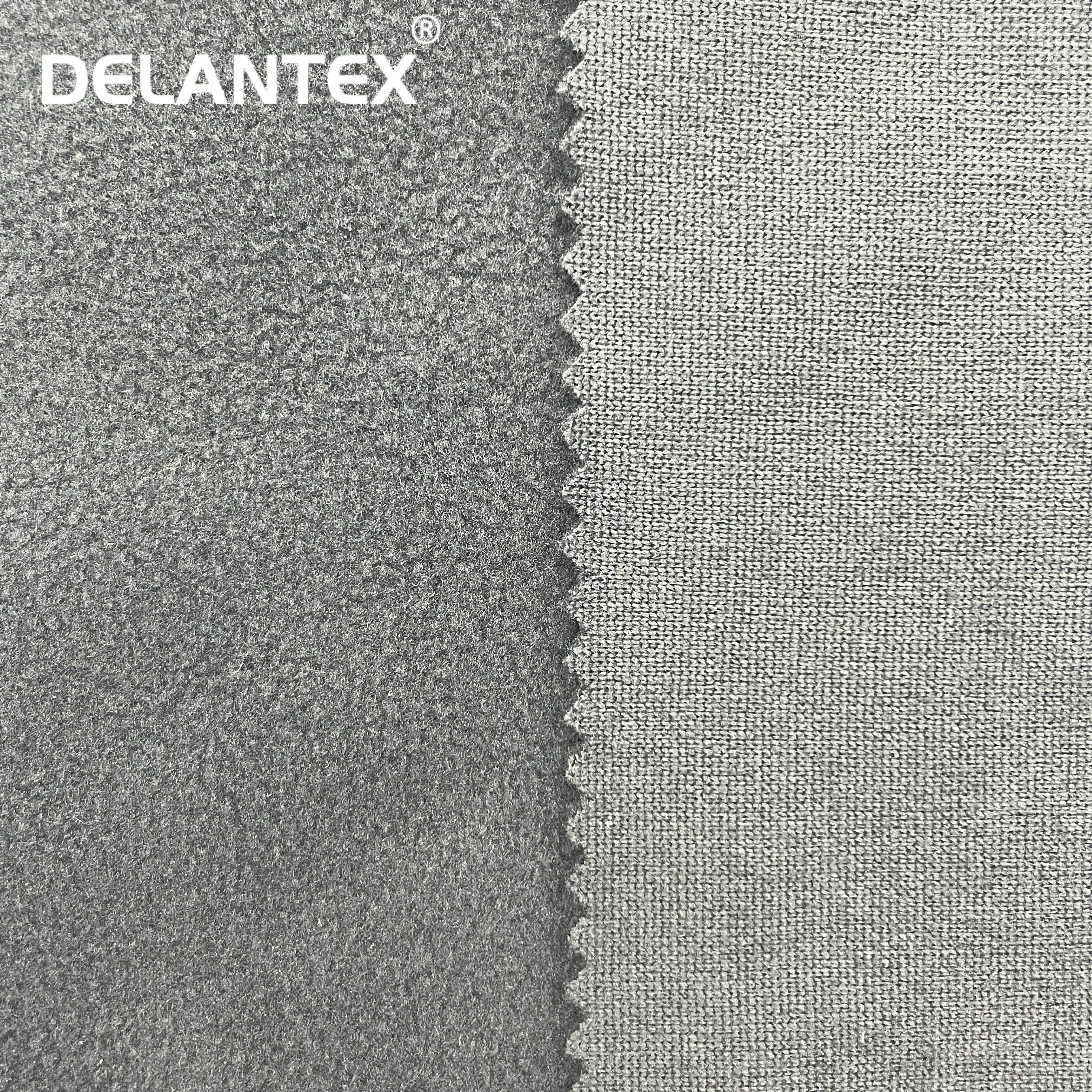 Delantex 150D/144F Brushed Single Side One Sided Polar Custom Fleece Hoodies Fabric Free Sample