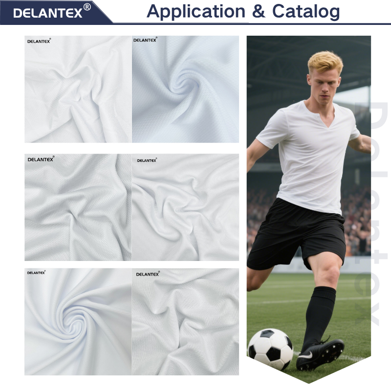 Delantex Knit Textile for Activewear Spandex Leisure Sportswear Comfortable Mesh Fabric