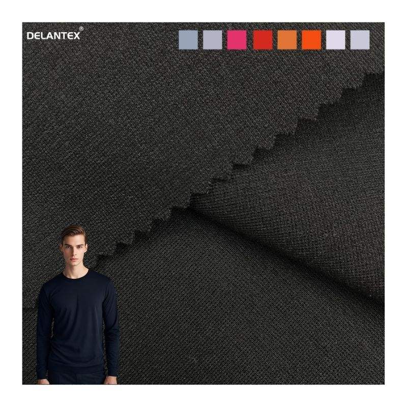 Delantex Roman Cloth Nylon Rayon Spandex Stretch Cloth T-shirt Knitted Fabric