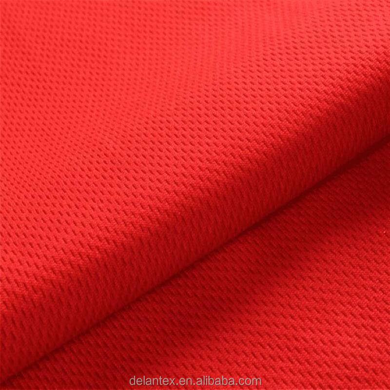 Delantex Bird Eye Bonded Interlock Fabric Polimaiky Recycled Poly Sports Jacket Fabric
