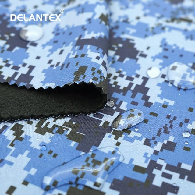 Delantex 100d Mechanical Elastic Composite TPU Polar Fleece 3-in-1 Soft Shell Jacket Fabric