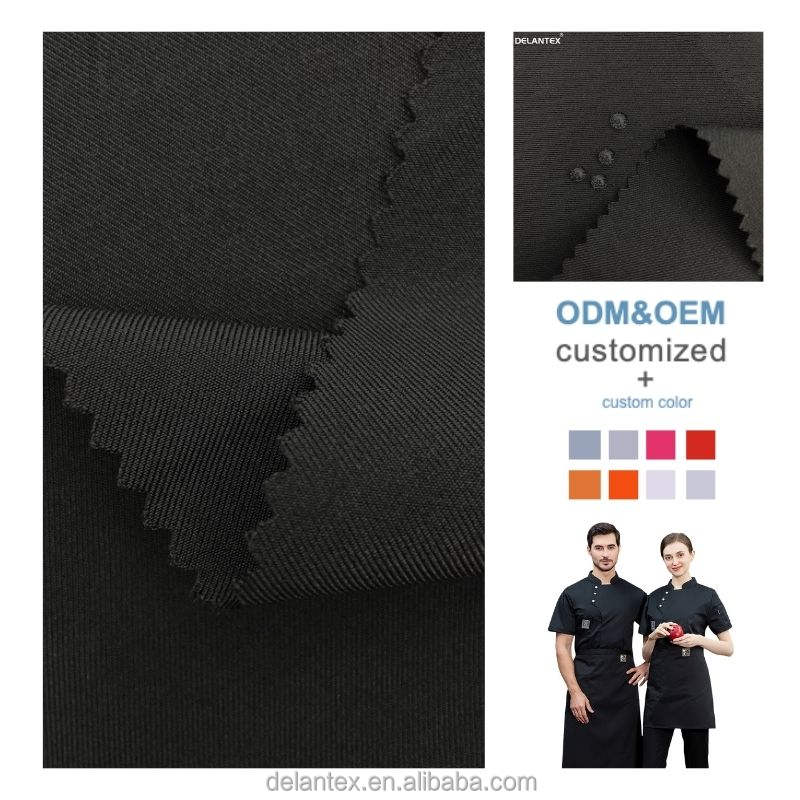Delantex Water Resistant Woven Stretch Gabardine Ripstop Uniform Fabric