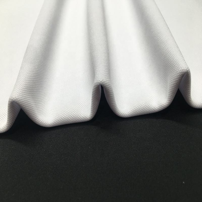 150GSM 100% Polyester Pique Fabric White for Sublimation