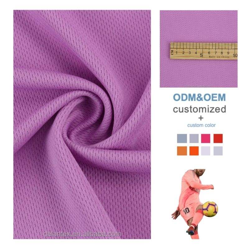 Delantex 100% Polyester DTY Bird Eye Mesh Stretch for Sportswear and Activewear