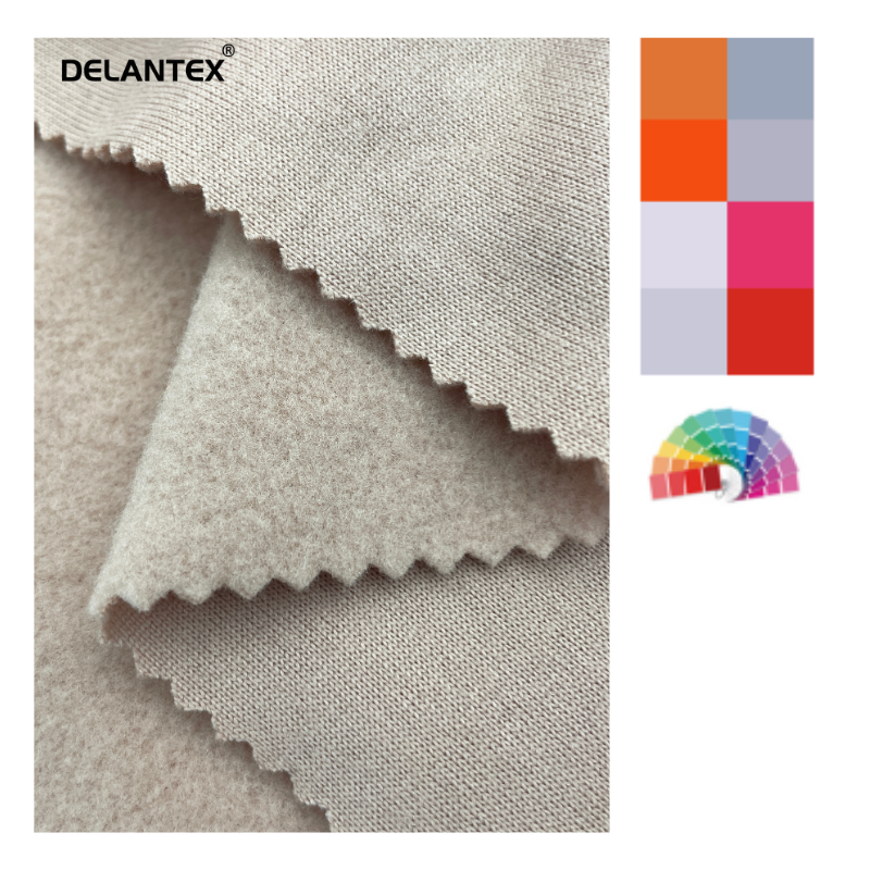 100% Polyester 150D/144F Anti Pilling Knit Stretch Polar Fleece Fabric for Hoodie