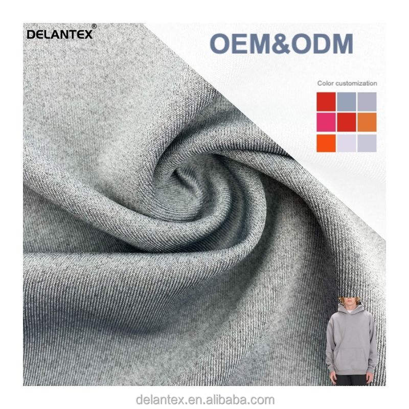 Delantex DTY 75/72 Garment 280GSM Grey Soft scuba Suede Fabric Manufacturers