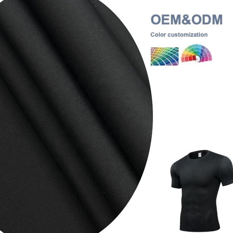 Delantex DTY Warp Knitted Moisture Wicking Polyester Elastane Fabric for Activewear