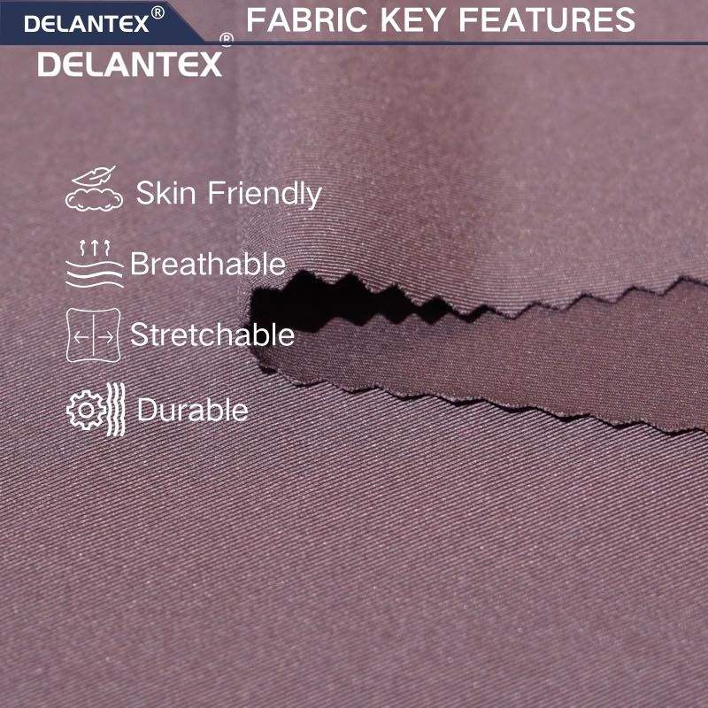 Delantex Supply Nylon Spandex Elastane Swimsuit Yoga 4 Way Stretch Cloth Elastic Fabric for Swimwear Sport
