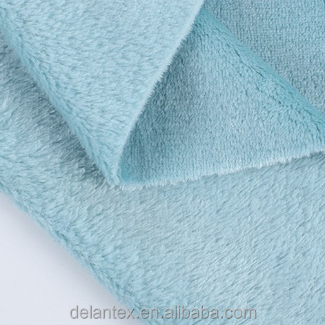 Delantex 100 Polyester 250GSM Heavy Wholesale Flannel Liso Felpa Fleece Fabric for Pajamas