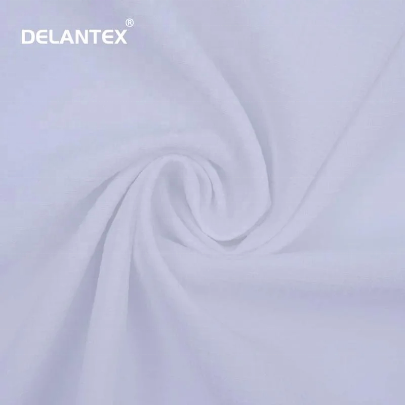 Delantex 100D 96Polyester 4spandex 150D Jacquard Polyester Spandex 4 Way Stretch Shirting Fabric for Uniform