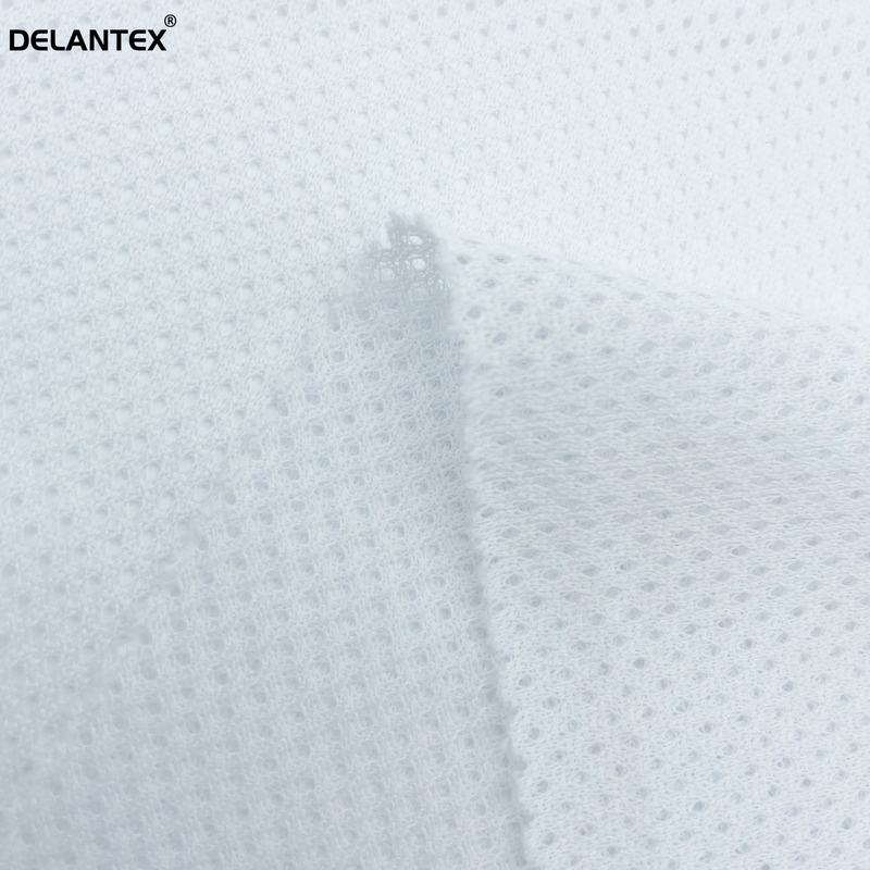 Wholesale 75D/36F White Holes Polyester Bird Eye Mesh Fabric for Lining