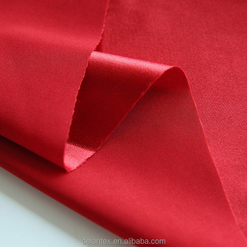 Delantex Polyester Spandex Satin Silk Blend Fabric