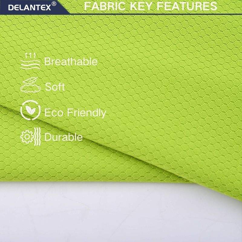Delantex Special Bird Eye Dry Fit Wicking Cooling Sportswear Free Sample 120hsm Lightweight and Burden Free