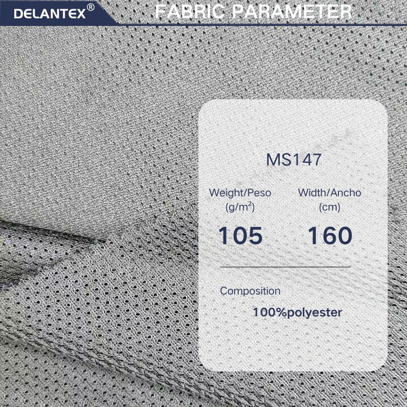 Delantex 105gsm Anti Static Reactance Tear Breathable Sports Fabric