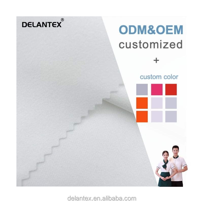 Delantex 75X150D Double Layer 4 Way Stretch Spandex Hotel Staff Uniform Fabric