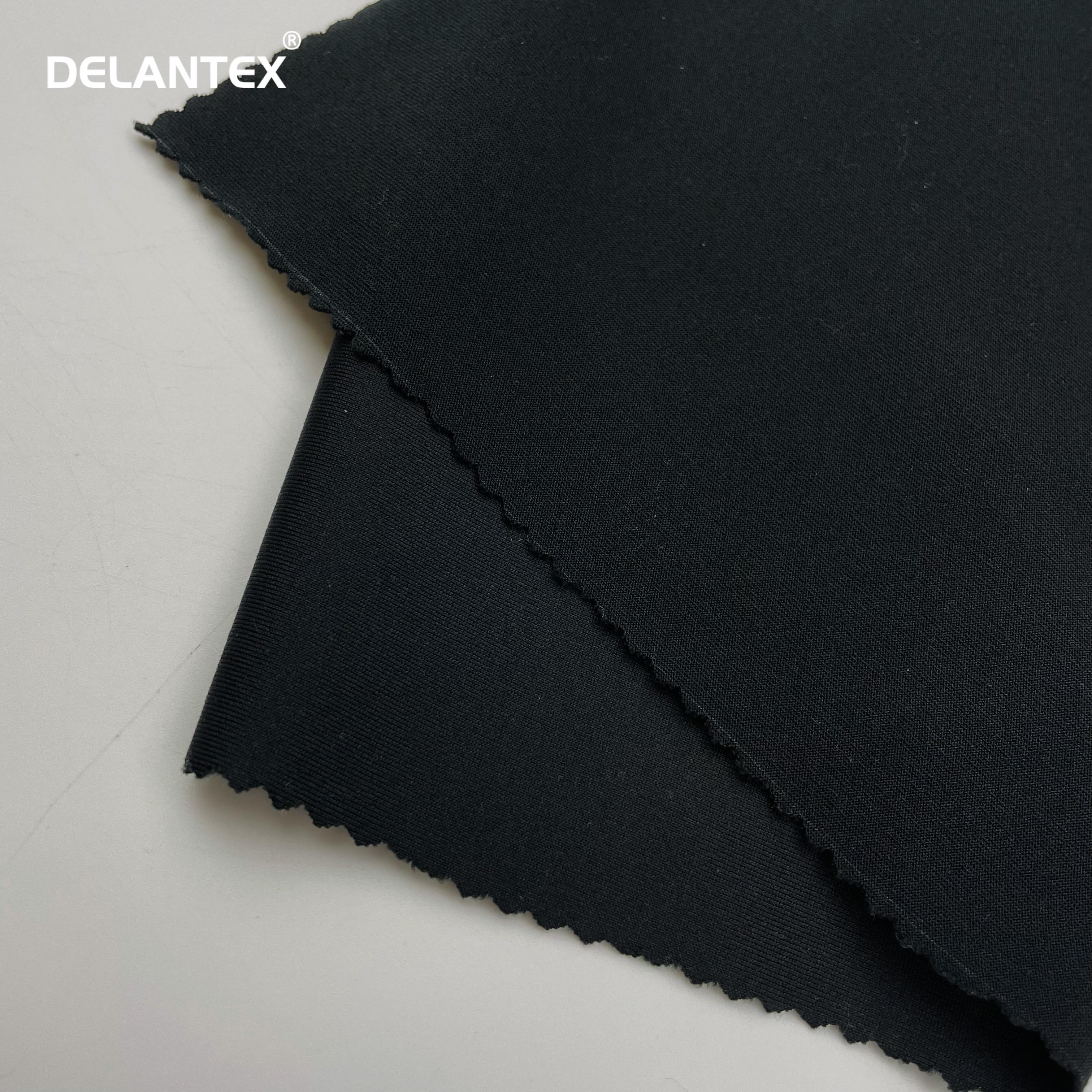 Delantex 320GSM High Weight DTY Polyester Spandex Stretchable Jersey Fabric for Activewear