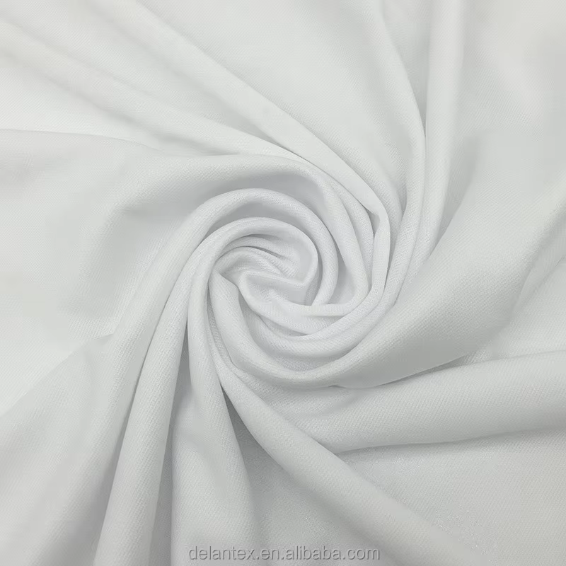 Delantex Polyester Interlock Fabric White Sublimation Fabric