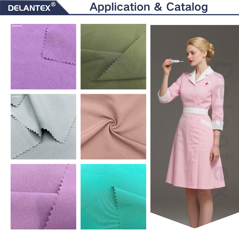 Best-Selling Double Layer 4 Way Stretch Woven Fabric Polyester Spandex Fabrics for Girls and Boys