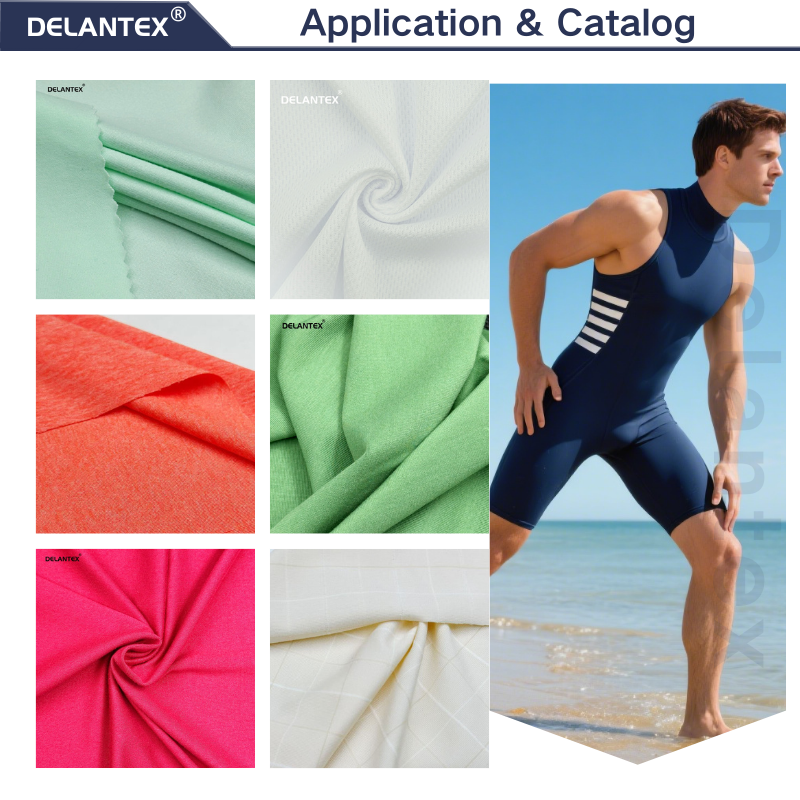 Delantex 120gsm 162cm Anti Wrinkle Quick Drying and Moisture Absorbing Swimming Fabric Factory Direct Sales