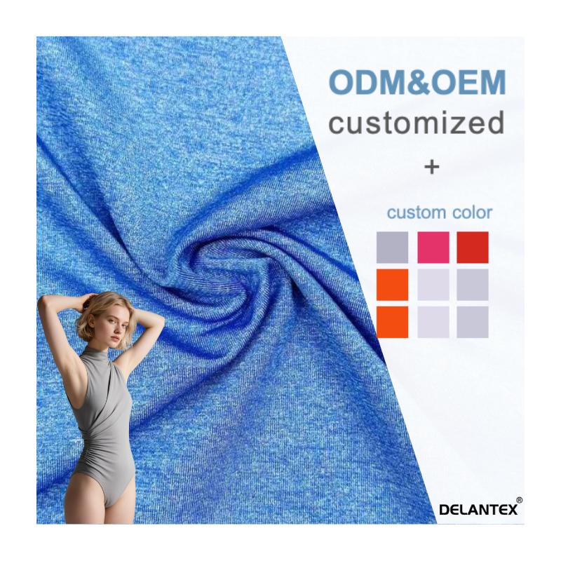 Delantex Factory Direct Sale Knitted 43%Nylon 14%Spandex 4 Way Stretch Fabric for Yoga Swim Leggings,Sport Wear