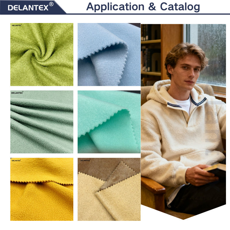 Delantex Winter Windproof Jacket Inner Lining Fabric 155cm 330gsm