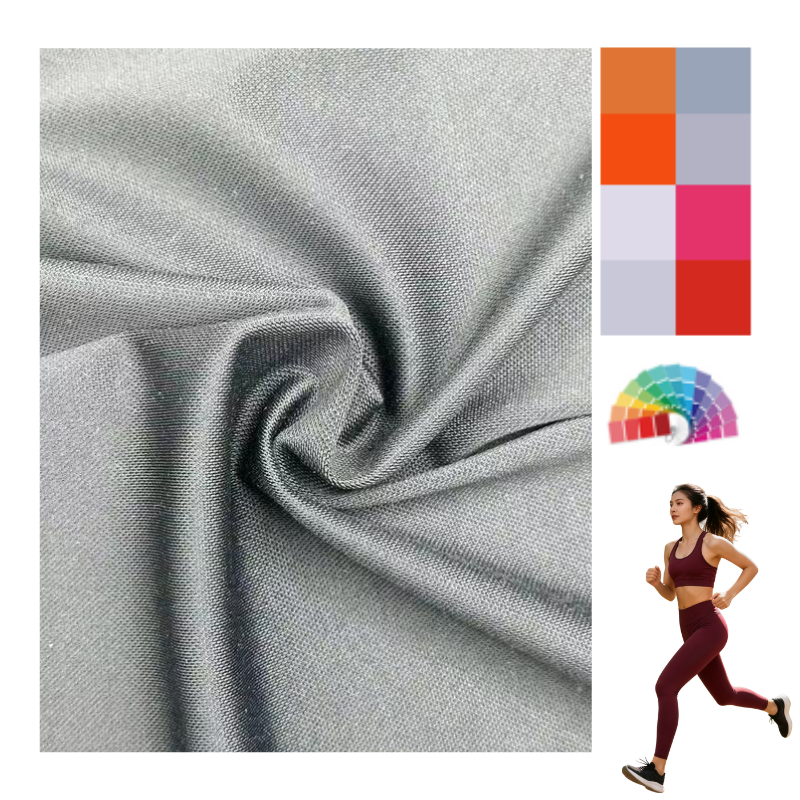 Delantex 165cm 170gsm Nylon Spandex Fabric for Swim and Yoga Clothing